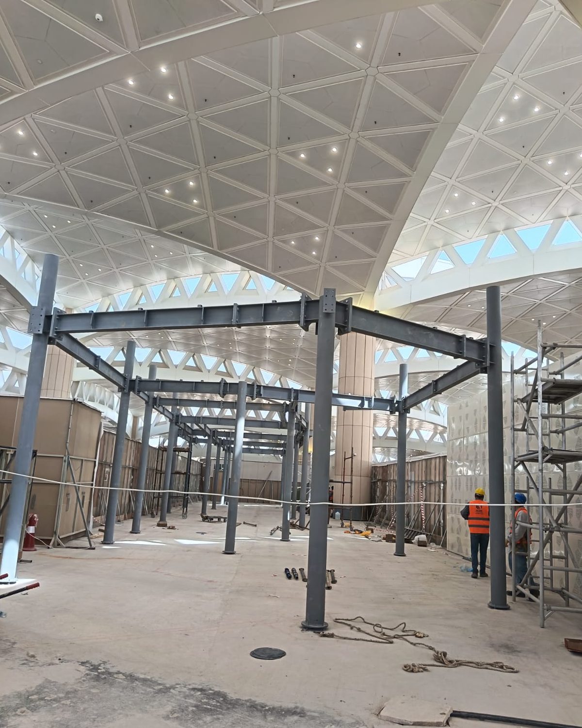 Steel structure project delivered by Mega Structure Contracting & Trading Co.
